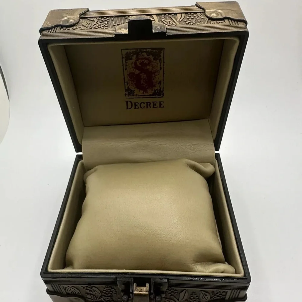 Ring Bearer Box Or Treasure Chest box Decor With Pillow Decree